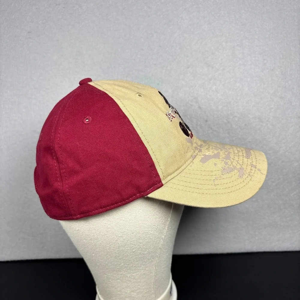 Gander Mountain Mud Slinger ATV Four Wheeler Hat Baseball Cap Tan Maroon OSFM